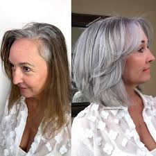 When we reach an age where grey hair is inevitable, it is possible to delay their formation you can make your hair look sparkling, and your grey hair will be less noticeable. Transitioning To Gray Hair 101 New Ways To Go Gray In 2021 Hadviser