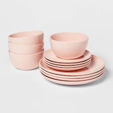 Shop target for dinnerware sets you will love at great low prices. 12pc Stoneware Avesta Dinnerware Set Pink Project 62 Target