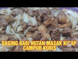 Lama pulak rasanya tak hapdate. Daging Babi Hutan Masak Kicap Campur Kobis Masakan Kampung Kampung Youtube