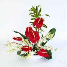 We make shopping quick and easy. Aloha Love Hawaiian Flower Assortments In Red And White Flowers