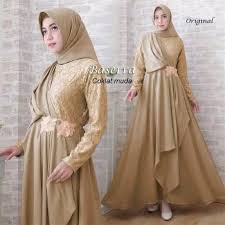 Desain baju kebaya simple tapi mewah 2018. 55 Model Baju Gamis Pesta Trendy Terbaru 2020 Muda Co Id