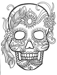 Here are difficult mandalas coloring pages for adults to print for free. Sugar Skull Mandala Coloring Pages Novocom Top