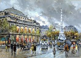 Antoine Blanchard Marcel Masson La Chatelet Peinture Paris Peintre Paysagiste Paysage Urbain