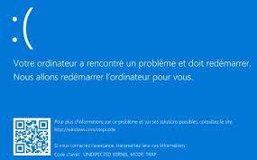 Nous somme désolé pour la gène occasionnée. 8 Solutions Resoudre Unexpected Kernel Mode Trap