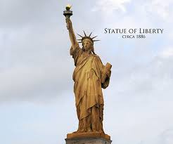 The Statue Of Liberty Before It Was Green Statue Statue Of Liberty Copper Statue