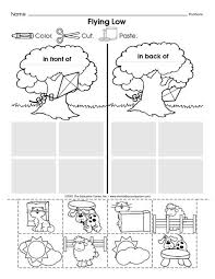 Positional Words Positional Words Kindergarten Kindergarten Worksheets Preposition Worksheets Kindergarten