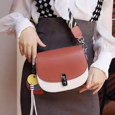 Shop women's urbancode shoulder bags. Luxury Genuine Leather Mini Flap Buckle Saddle Crossbody Waamii