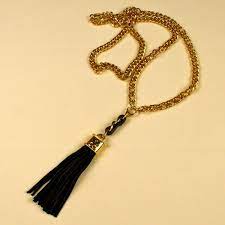 Vintage Leather Tassel Necklace Jewelry Accessories Jewelry Necklace