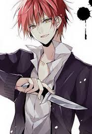 Anime Guy Red Hair Knife Cute Anime Boy Anime Boy Anime Guys