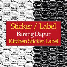Lagipun senang nak cari bahan nanti. Buy Sticker Label Barang Dapur Kitchen Label Sticker Seetracker Malaysia