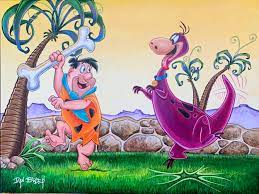 Fred Flintstone and Dino - Dan Bowden Art @ Chuck Jones Gallery — Chuck  Jones Catalog 2023