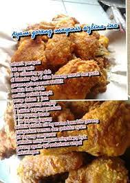 Ayam Gorebg Mayonis Malay Food Recipes Air Fryer Recipes