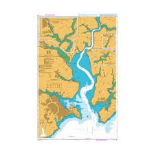 32 Falmouth Harbour Admiralty Paper Chart