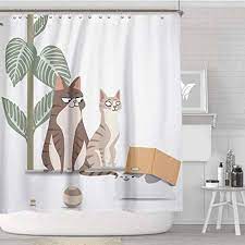 19 99 Newer Funny Cat Shower Curtain Shower Curtains Boutique Cat Shower Curtain Bathroom Decor Shower Curtain