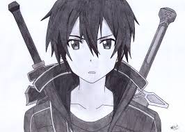 Kirito Drawing Sword Art Online Dessin Manga Dessins Faciles Usually, most digital styles tend to focus on simple brushes, like the round brushes so, the typical example would be the one on the left, where we use fill_round to draw a silhouette and. kirito drawing sword art online