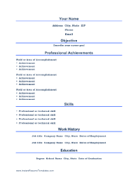Professional Resume Template Resume Template Professional Basic Resume Free Professional Resume Template