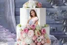 24 beautiful happy birthday flowers hd. Romantic Flower Birthday Cake With Photos And Wishes