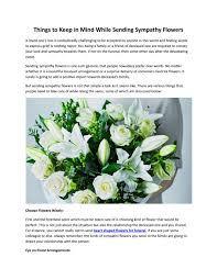 Maybe you would like to learn more about one of these? Things To Keep In Mind While Sending Sympathy Flowers By Flowersandsympathy Fl Issuu
