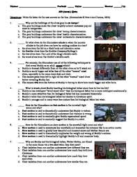 Who were the members of the boy band one direction? Elf Movie Questions Worksheets Teaching Resources Tpt