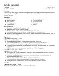 Best Restaurant Bar General Manager Resume Example Livecareer