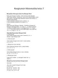 Kelas x ipa ringkasan di buku k13 matematika kelas 8 khusus untuk semester 1 yakni terdiri dari 5 bab sedangkan pada materi matematika kelas 8 semeste 2 yakni terdiri dari 5 bab juga. Rangkuman Matematika Kelas 7