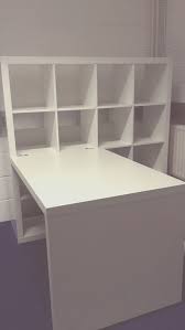 Ikea Kallax Schreibtisch Kallax Desk Ikea Kallax Schreibtisch Ikea Ikea Kallax Sch Ikea Craft Room Craft Room Tables Craft Tables With Storage