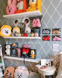 Be Back Soon On Instagram Bt21 Collection On Some Shelves These Are New And Pretty Kimnamjoon Kimse Army Room Decor Army Room Decor