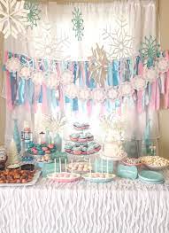 Winter Onederland 1st Birthday Party Decoration Ideas Food Table Backdrop And Decora Winter Birthday Parties Winter Onederland Party Onederland Birthday Party