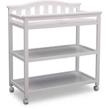 It also has an open storage compartment ideal for keeping your essentials close at hand. Delta Children Bell Top Changing Table With Casters Choose Your Color Walmart Com Walmart Com