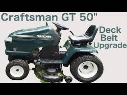 Plowing new garden spot with craftsman gt 3000 with a 10 brinly moldboard plow. Craftsman Gt 50 Deck Belt Upgrade Youtube