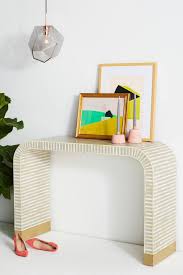 Waterfall Inlay Console Table Unique Living Room Furniture Console Table Furniture