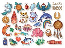 Expansión de tréboles de cuatro hojas. Amuletos De Buena Suerte Good Luck Symbols Good Luck Charms Symbols Illustrations And Posters