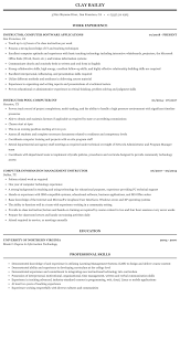 Computer literacy is essential for success in the 21st century. Computer Instructor Resume Sample Mintresume