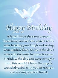 Download Beautiful Dove Happy Birthday Card For Everyone In Heaven Birthday Greeting Cards By Davia