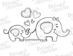 A newborn elephant weighs about 110kg. Mommy And Baby Elephant Mother S Day Digital Stamp Etsy In 2021 Baby Elephant Drawing Elephant Drawing Digital Stamps