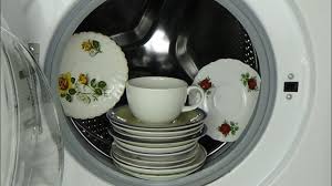 Experiment Test 12 Saucers Plates In A Washing Machine Porcelain In A Washer Movie 51 Youtube