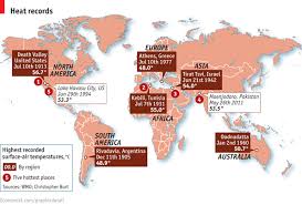 Average temperature highs today reach 47 degrees during summer, and it's the driest place in the states. Daily Chart Mercury Rising Graphic Detail The Economist