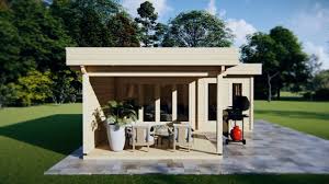 Gartenhaus Mit Terrasse Hansa A 18m2 44mm 3 6m Outdoor Decor Outdoor Decor