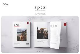 Apex Traveling Lookbook Template Brochure Design Template Graphic Design Brochure Magazine Template