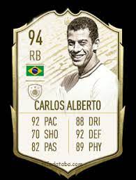 (jul 17, 1944) 5'11 170lbs. Carlos Alberto Fifa 20 Rating Card Price