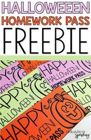 Halloween Made Easy Homework Pass Halloween Educational Student Gifts