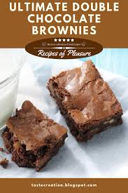 Ultimate Double Chocolate Brownies Double Chocolate Brownies Baking Cocoa Chocolate Brownies
