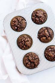 Fill a corn tortilla with two scrambled eggs, 1/4 cup diced sautéed onions, and 1/4 cup of black beans. Veggie Loaded Chocolate Protein Muffins The Natural Nurturer