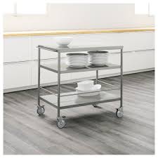 Flytta Servierwagen Edelstahl 98x57 Cm Ikea Deutschland Stainless Steel Kitchen Cart Kitchen Cart Kitchen Design