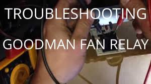 If you have a single relay and the air handler is not a furnace and has no heat function and the fan motor has a single motor speed tap then: Hvac Service Troubleshooting Goodman Fan Relay Electrical Disconnect Youtube