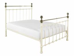 Brass blair low profile standard bed. York Cream Brass Metal Bed Frame Bedworld