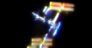 Image result for international space station through telescope