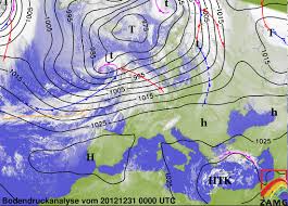 Frontal Analysis Chart With Mean Sea Level Pressure And