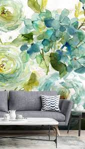 Continue exploring our other floral collections for even more ideas on the perfect flower mural design for your space. Cool Watercolor Floral Wall Mural Wallsauce Us Watercolor Wallpaper Watercolor Floral Wallpaper Watercolor Mural