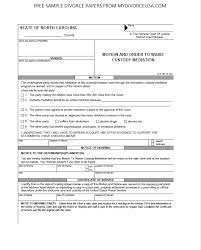 File the documents with your local court clerk. Printable Online North Carolina Divorce Papers Instructions